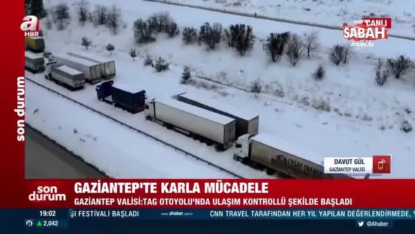 Son dakika: Gaziantep Valisi duyurdu! TAG Otoyolu kontrollü şekilde trafiğe açıldı | Video