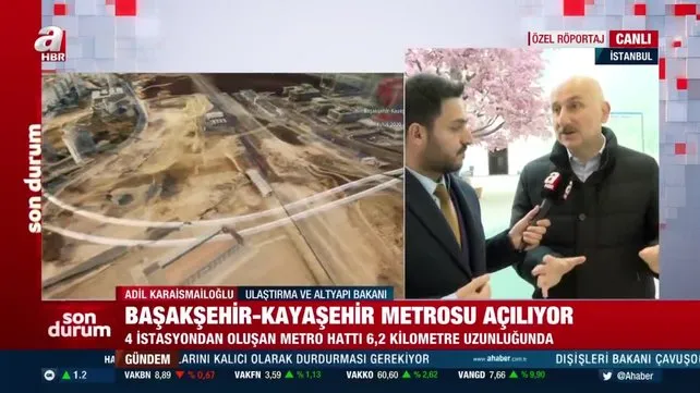 Başakşehir-Kayaşehir metro hattı yarın açılıyor! Ulaştırma ve Altyapı Bakanı Karaismailoğlu’ndan önemli açıklamalar | Video
