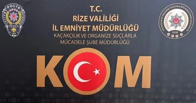 Rize emniyetinden kaçakçılara operasyon #rize