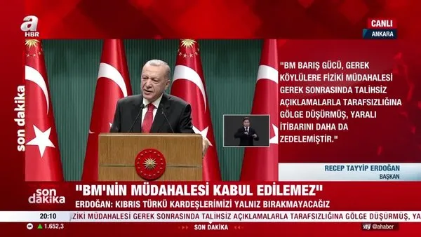 SON DAKİKA: Kabine Toplantısı sona erdi! Başkan Erdoğan'dan kritik açıklamalar | Video