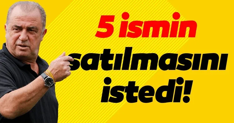Galatasaray’da 5 ayrılık! Fatih Terim...