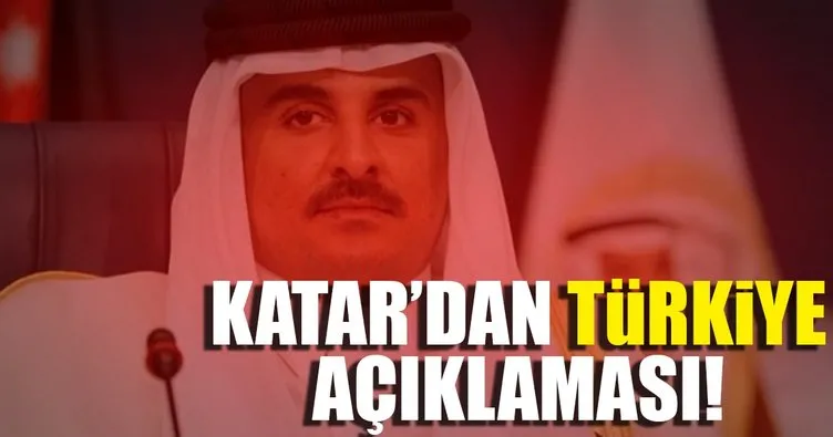 Katar’dan Türkiye açıklaması!