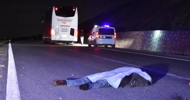 Konya’da yolcu otobüsünün çarptığı yaya öldü