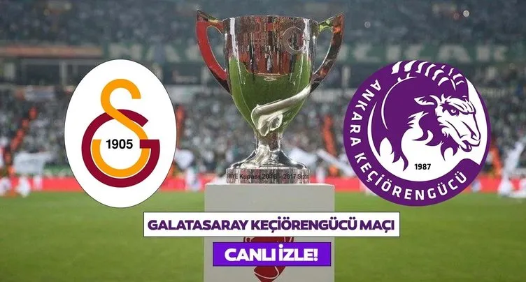 GALATASARAY KEÇİÖRENGÜCÜ MAÇI CANLI İZLE || A Spor canlı izle ekranı ile Ziraat Türkiye Kupası Galatasaray Keçiörengücü maçı canlı izle