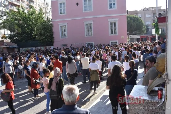 Öğrencilerin LGS heyecanı Çocuklar sıralarda, veliler bahçede ter döktü