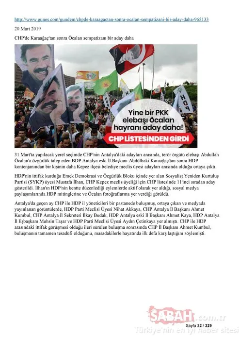 İşte CHP, Saadet Partisi ve İYİ Parti'nin PKK ile bağlantılı adayları!
