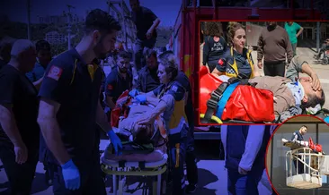 Antalya’da nefes kesen kurtarma: 4. kattan düştü! Orada takılı kaldı