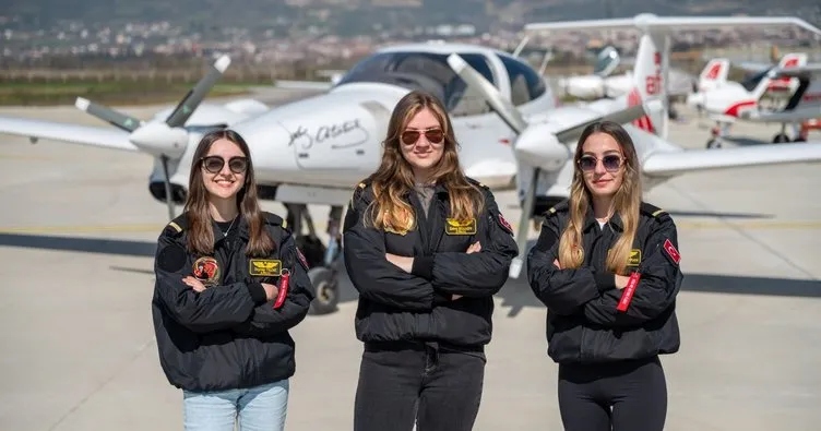 Türkiye’nin ilk kadın pilotu Sabiha Gökçen’in izinden giden kadın pilot adayları gökyüzünde gurur veriyor