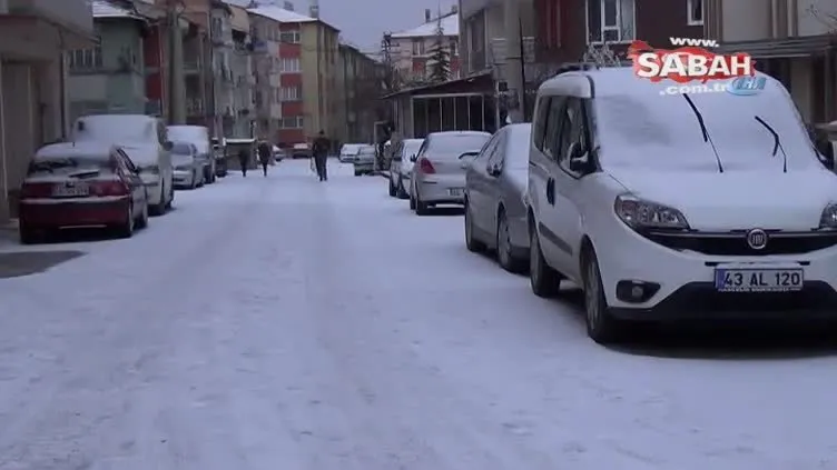Kütahya'da kar sevinci