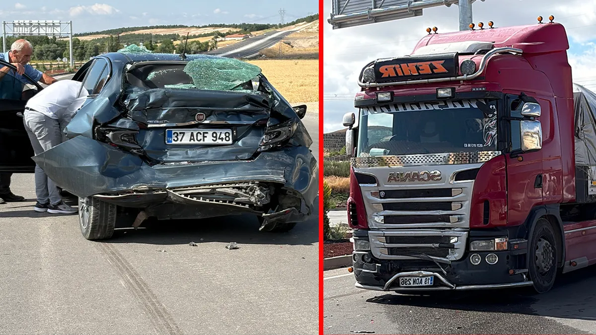 Çorum’da feci kaza! Tır ve otomobil çarpıştı: Kağıt gibi ezilen araçtan burnu bile kanamadan çıktı! Çorum’da feci kaza! Tır ve otomobil çarpıştı: Kağıt gibi ezilen araçtan burnu bile kanamadan çıktı!