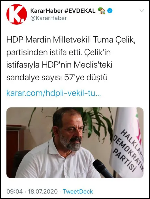 HDP'li Tuma Çelik'in cinsel saldırı suçuna