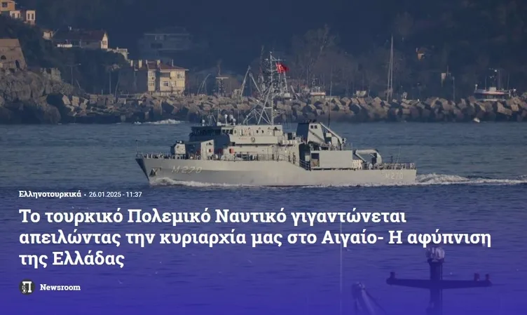 Yunan medyasının gözü korktu: Mavi Vatan hamlesi panikletti! Türk Deniz Kuvvetleri büyüyor