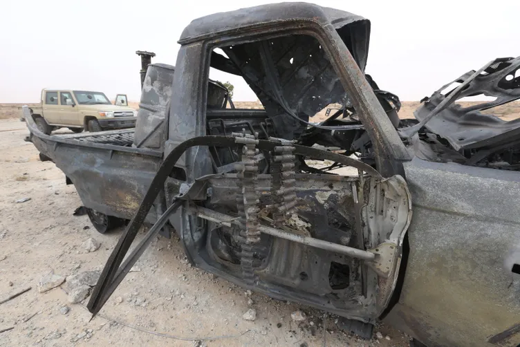 Hafter milisleri, başkentin güneyinden çekilirken DEAŞ'ın mayın tuzaklama taktiğine başvurdu