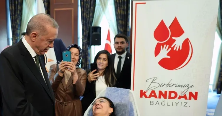 Başkan Erdoğan, Kan Ver Hayat Ver programına katıldı