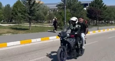 Kimliğini unutan öğrenciyi sınava polis yetiştirdi! #sivas