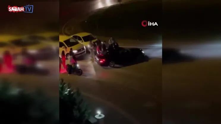 Drift atan magandalara mahalleli tepki gösterdi | Video