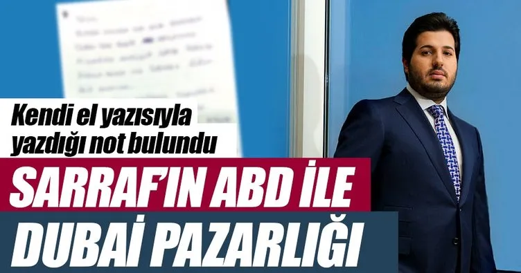 Sarraf’tan Dubai pazarlığı