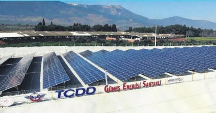 Demiryolu tesislerine GES santrali