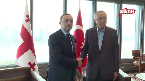 Başkan Erdoğan Gürcistan Başbakanı Garibashvili ile görüştü: Orta Koridor ve Ticaret Hacmi Vurgusu | Video