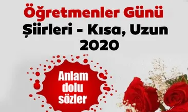 Öğretmenler Günü şiirleri! 2, 3, 4, 5, 6 Kıtalık Kısa, Uzun 24 Kasım 2020 Öğretmenler Günü ile ilgili şiirleri, kutlama mesajları, ve sözleri burada