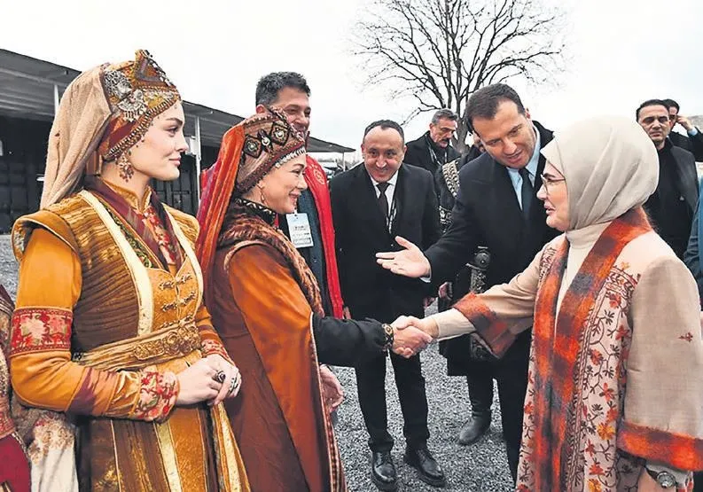 Emine Erdoğan ‘Kuruluş Orhan’ setinde