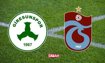 Giresunspor Trabzonspor maçı hangi kanalda ve saat kaçta? Süper Lig Giresunspor Trabzonspor maçı canlı yayın kanalı