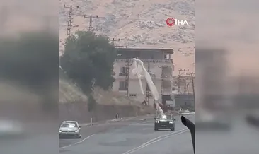 Siirt’te elektrik direğinde çıkan yangın paniğe neden oldu