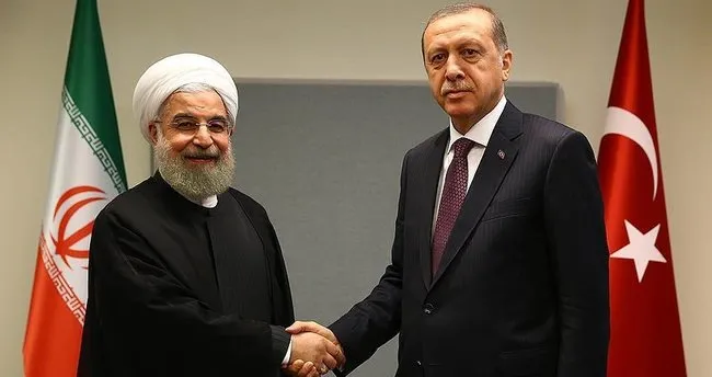 Erdoğan İran Cumhurbaşkanı Ruhani ile görüştü