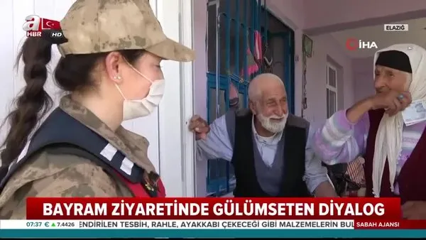 Yaşlı çift Jandarma'ya bayram harçlığı vermek istedi! | Video