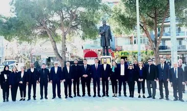 Gaziemir Belediye Başkan Adayı Doğan ve Meclis Üyesi Adaylarında Atatürk Anıtı’na çelenk sunumu
