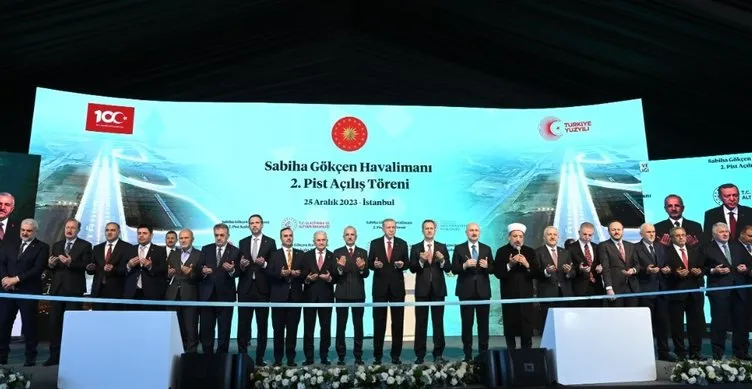 Sabiha Gökçen Havalimanı’na 2.pist! Başkan Erdoğan’ın katılımıyla hizmete girdi