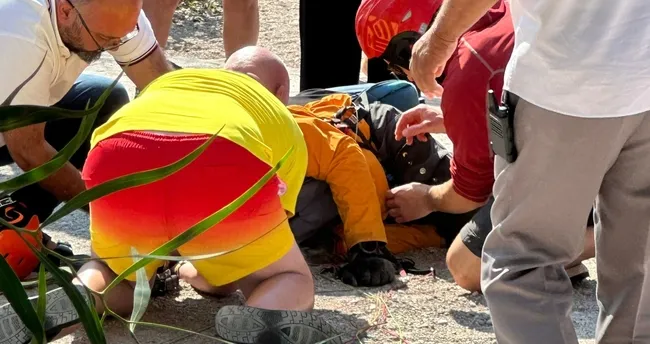 Metrelerce yükseklikten çakıldı! Yamaç paraşütü faciası… Metrelerce yükseklikten çakıldı! Yamaç paraşütü faciası…