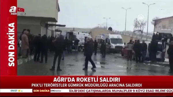 Ağrı'da PKK'lı teröristlerden roketli saldırı | Video