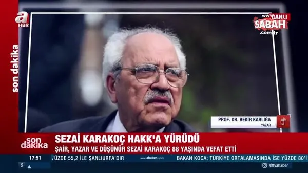 Son dakika: Türk edebiyatının usta ismi Sezai Karakoç hayatını kaybetti | Video
