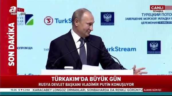 Rusya Devlet Başkanı Vladimir Putin, TürkAkım Projesi'nin önemi hakkında açıklamalarda bulundu