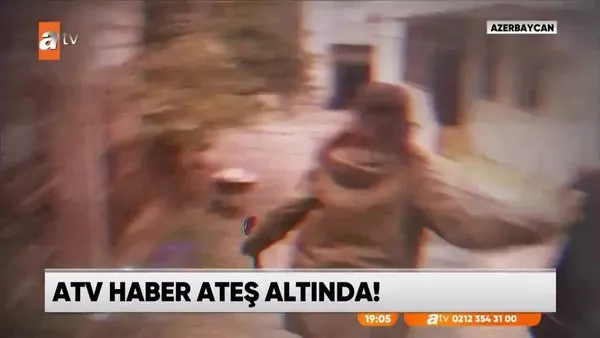 ATV Haber ekibi saldırının ortasında kaldı! İşte Azerbaycan'da yaşanan sıcak dakikalar! | Video