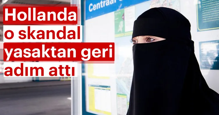 Hollanda burka yasağında geri adım attı
