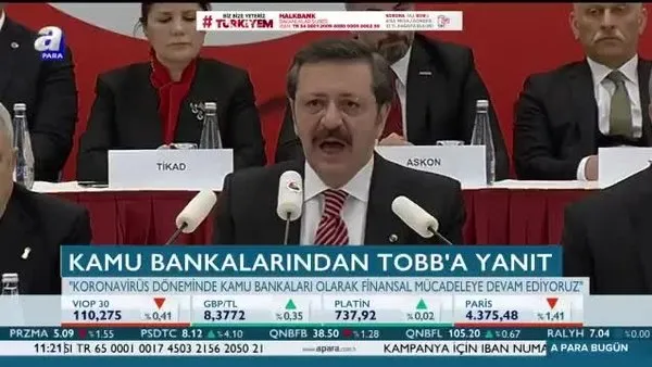 Kamu bankalarından TOBB'a yanıt