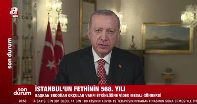 Başkan Erdoğan Fetih Kupası programına videolu mesajla katıldı | Video