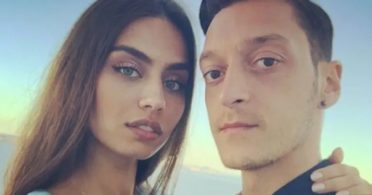 Amine’den nişanlısı Mesut Özil’e destek