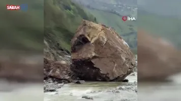 Ardeşen’de korkutan heyelan