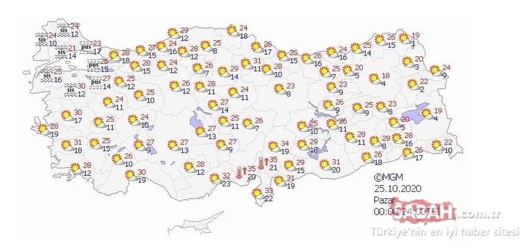 Meteoroloji’den son dakika hava durumu uyarısı: O bölgeler için sağanak yağış ve fırtına geliyor! 24 Ekim bugün hava nasıl olacak?