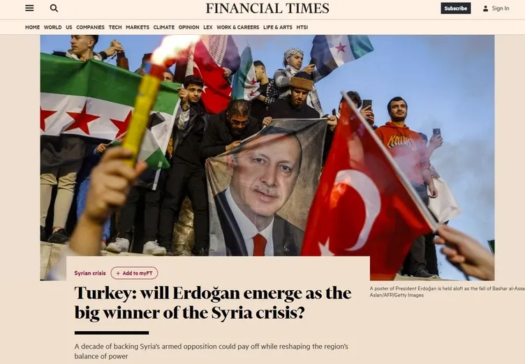 Esad rejiminin çöküşünün kazananı Türkiye: İngilizler Başkan Erdoğan’ın başarısını kabul etti