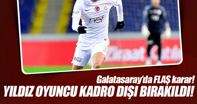 Galatasaray’da Yasin Öztekin kadro dışı!