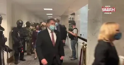 Son Dakika Haberleri | Capitol binası tamamen temizlendi... Senatörler odalarından böyle çıktı | Video