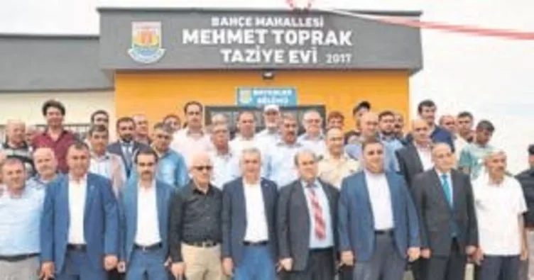 Tarsus’ta Mehmet Toprak taziye evi açılışı yapıldı