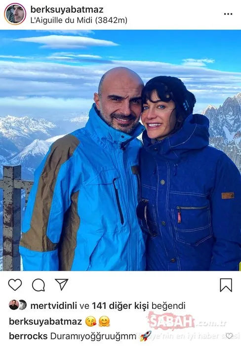 Burcu Esmersoy eski eşi Berk Suyabatmaz ile Berrak Tüzünataç’ın aşk paylaşımını beğenince sosyal medyadan tepki yağdı!