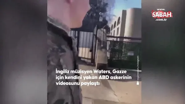 Dünyaca ünlü şarkıcı Gazze için kendini yakan ABD askerinin videosunu paylaştı