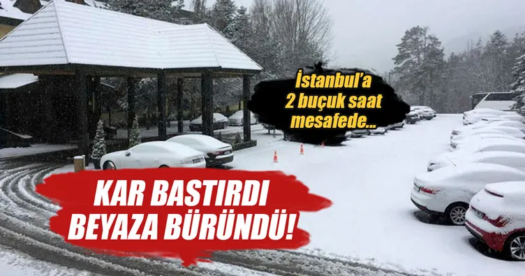 Bolu’da kar yağışı
