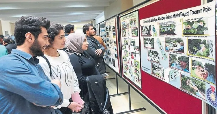 KSÜ öğrencileri peyzaj projelerini sergiledi